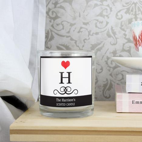 Personalised Monogram Scented Jar Candle Extra Image 1 Preview